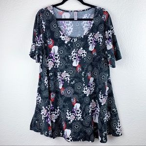 [Lularoe]Cruella Deville 101 Dalmatians swing top